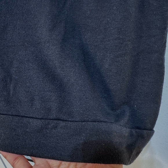 EUC Good H Youman Black Knit Muscle Tee Side Tie Sz Medium - Picture 6 of 10